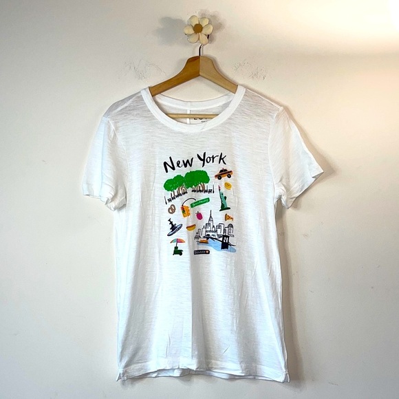 LOFT White New York Graphic Tee - Picture 5 of 8